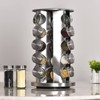 20 spice rack jars seasoning organizer kitchen set revolving stainless