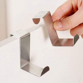 Stainless steel non-perforated door hanging props Hook 8ea