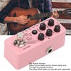 Digital Delay Pedal Metal Pink Guitar Looper Effect Pedals with