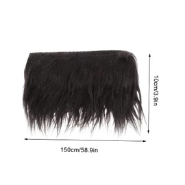 jojofuny 4pcs Plush Faux Fur Fabric Strips Fluffy DIY Craft Material for Gnomes Costumes Hats Home Decor Shaggy Faux Fur Khaki White Blue