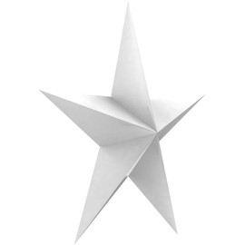 Ekena Millwork ROSC050X050AUSUF 5" W x 5" H x 5/8" P Large Austin Star Rosette, White