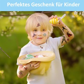 Children's Tattoo, 8 Sheets Superhero Temporary Tattoo Sticker Set, Waterproof Children's Tattoos Stickers, Children's Stickers for Girls and Boys, Birthday Gifts, Party Bags