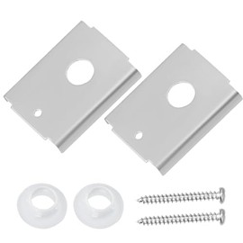 2Pack N7192 Bi-Fold Door Repair Bracket Kit, Folding Closet Door Hardware for 1-3/8 Inch Wood Doors, Fits 7/16" Pivot Pin, Top or Bottom Mount Steel Brackets