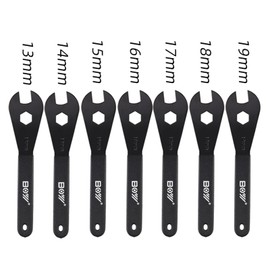 Bicycle Spanner,Bike Cone Wrench Set Tool,Durable Multi-Function,Carbon Steel,(13, 14, 15, 16, 17, 18, 19mm) Bicycle Wheel Hub Axle Nut Install Remover(4 Pieces (15,16,17,18))