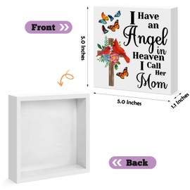 Sympathy Gifts for Loss of Mum Memorial Wooden Sign Decor Memorial Gifts for Loss of Mother Condolence Bereavement Gift In Memory of Mum Plaque Funeral Remembrance Decor