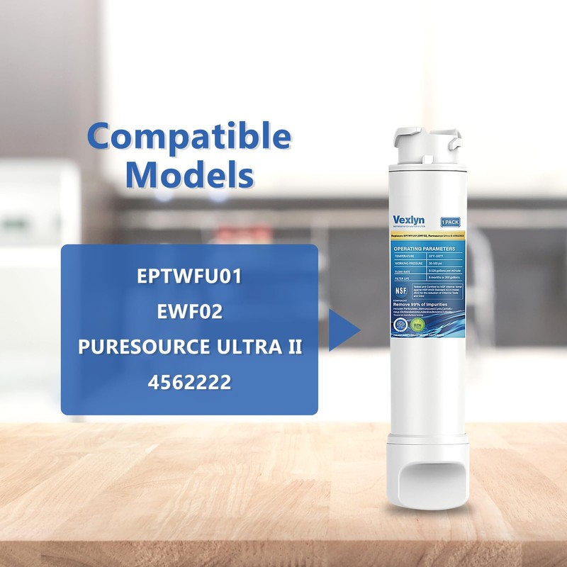 Refrigerator Water Filter For Electrolux&Westinghouse EPTWFU01* 807946705 WSE6870SA EPTWFU01T WHE6874SA