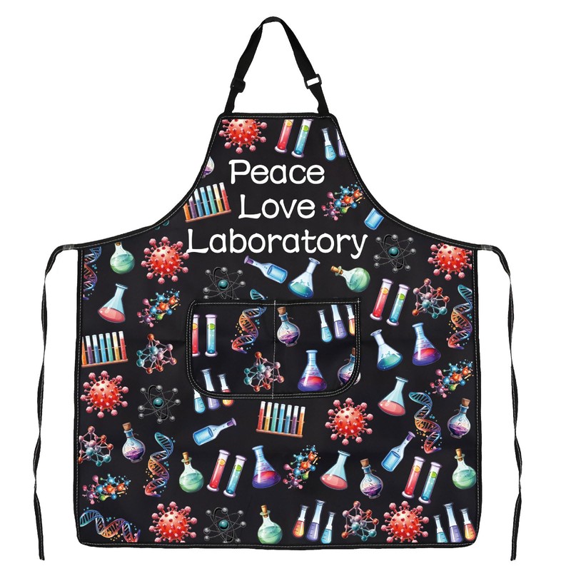 JXGZSO Biology Gift Chemistry Laboratory Apron Lab Tech Gift For
