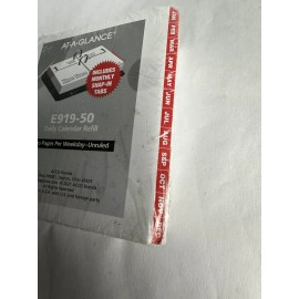 AT-A-GLANCE 2023 Compact Daily Loose-Leaf Desk Calendar Refill Mini 3 x 3 34 -