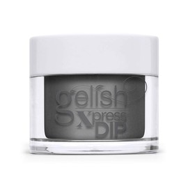 Gelish Xpress Dip Fashion Week Chic Color Dip Powder, Gray Nail Dip Powder, Gray Nail Dip, 1.5 ounce
