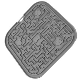 Ehuihuan Lick Mat Dog in Grey Lick Mat Dog Lick Mat Cat High-Quality Dog Accessories Multifunctional Lick Mat for Dogs and Cats Bowls Drinking Accessories for Dogs Lick Mat