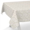 ANRO Moderna Oilcloth Tablecloth Wax Tablecloth Washable Garden Tablecloth Round