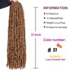 ZRQ Butterfly Locs Crochet Hair 30 Inch 6 Packs Pre-Twisted