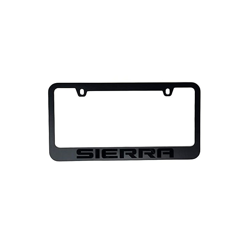 GMC Sierra Stealth Blackout License Plate Frame