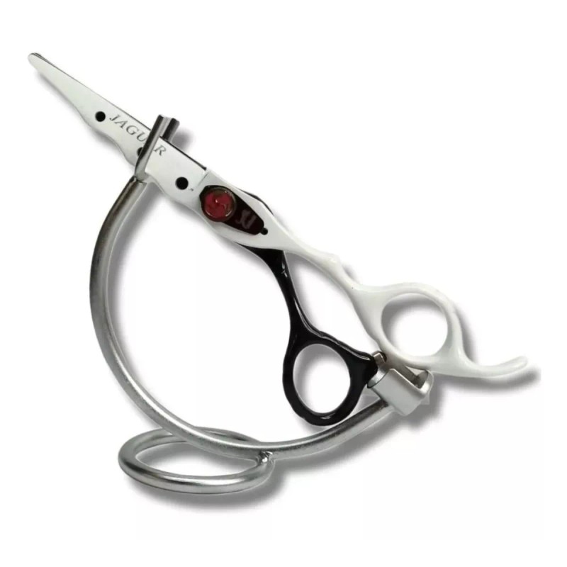 Jaguar Tijera Profesional De Corte Blanco Y Negro 6pLG