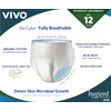 VIVO Organic Cotton Sensitive Skin Overnight Adult Incontinence Pullup Underwear,