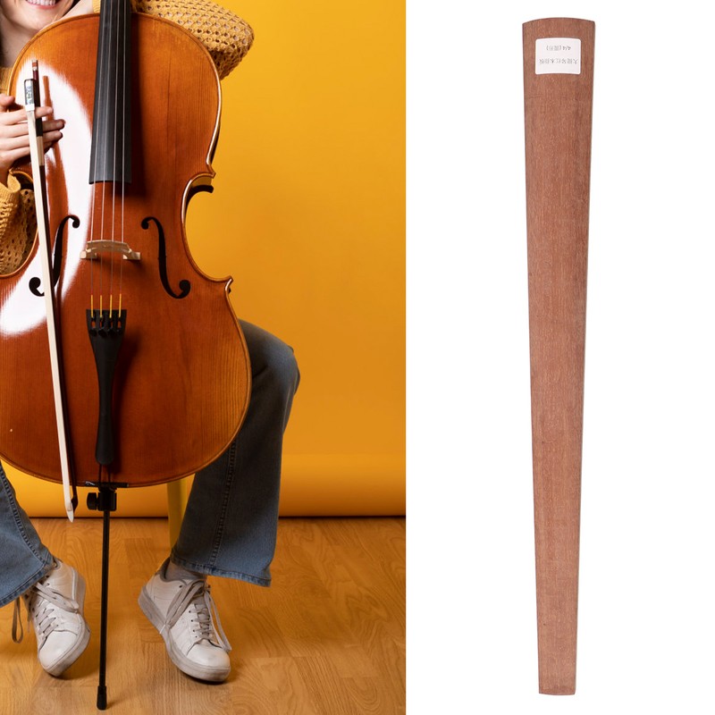 4/4 Cello Fingerboard Redwood Cello Fingerboard Musical Instrument Accessory for