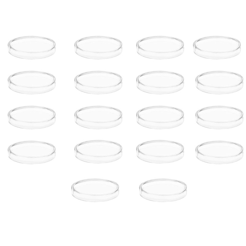 Petri Dishes, Disposable Petrisara, Plastic with Lid, Clear, Laboratory Supplies,
