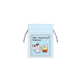 Tama & Friends x Sanrio Characters Bean Drawstring Light Blue