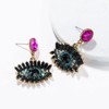 Bohemian Evil Eye Earrings, Black Evil Eye Earrings for Women,