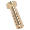 50 Pcs 5mm Battery Connector Plug 5mm Brass High Hardness