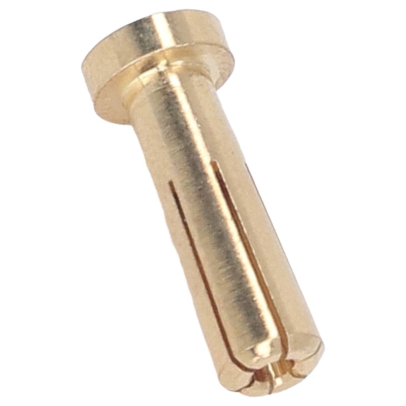 50 Pcs 5mm Battery Connector Plug 5mm Brass High Hardness