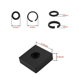 (12 Sets) 3/8" Impact Retaining Ring Clip Impact Friction Ring with O-Ring for Mmilwwaukii Electric/Pneumatic Type Impact Wrench, Retainer Ring Anvil Install Tool Included