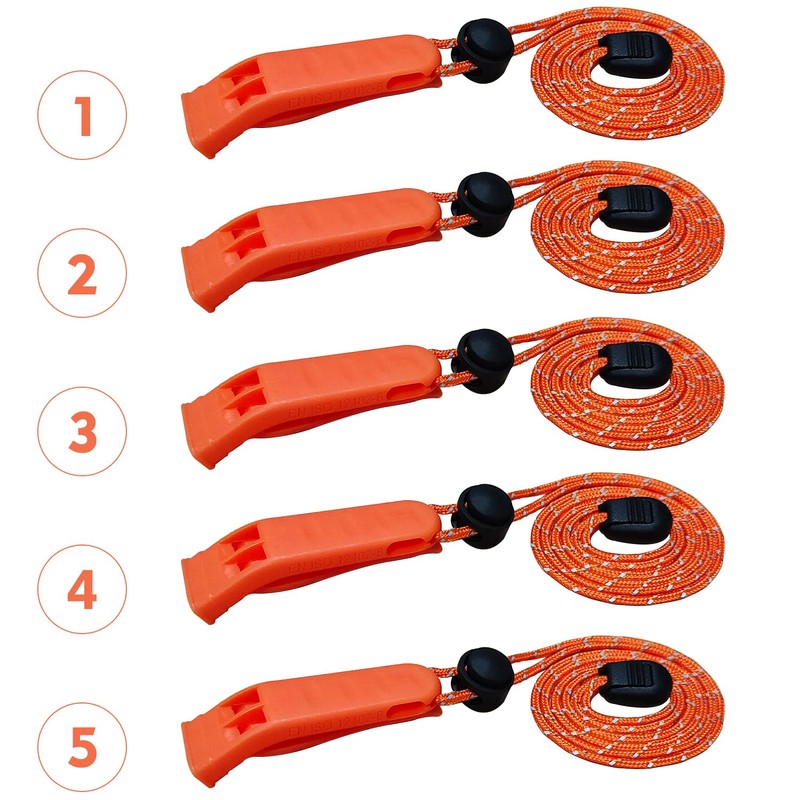 Lorsum Emergency Whistle, Safety Whistle Survival Shrill Loud for Camping