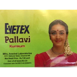 Eyetex Eytex Pallavi Kumkum Red Bindi Stickers Size P3- 24 Spots - USA Seller