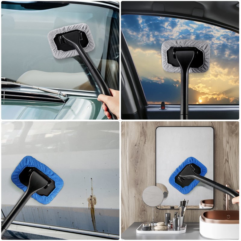 Frienda 2 Set Windshield Cleaner Tool Inside Car Windshield Cleaning