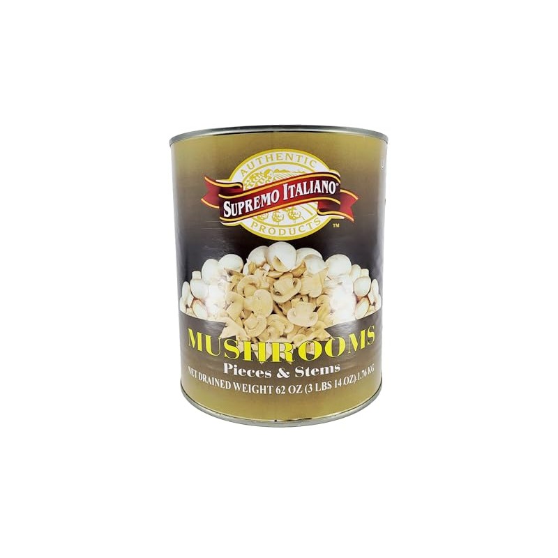Supremo Italiano Mushrooms Stems and Pieces, 62 Ounce