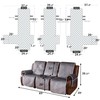 LUFEIJIASHI Non Slip Recliner Couch Covers for 3 Cushion Couch