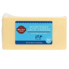 Wellsley Farms Monterey Jack Cheese, 1.75 lbs.