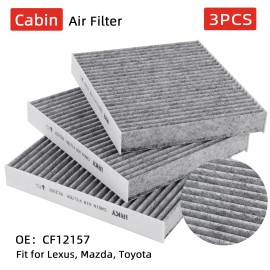 VEHITO Cabin Air Filter for Lexus Es250/300H/350 Rx350/450H CF12157 (3PCS)