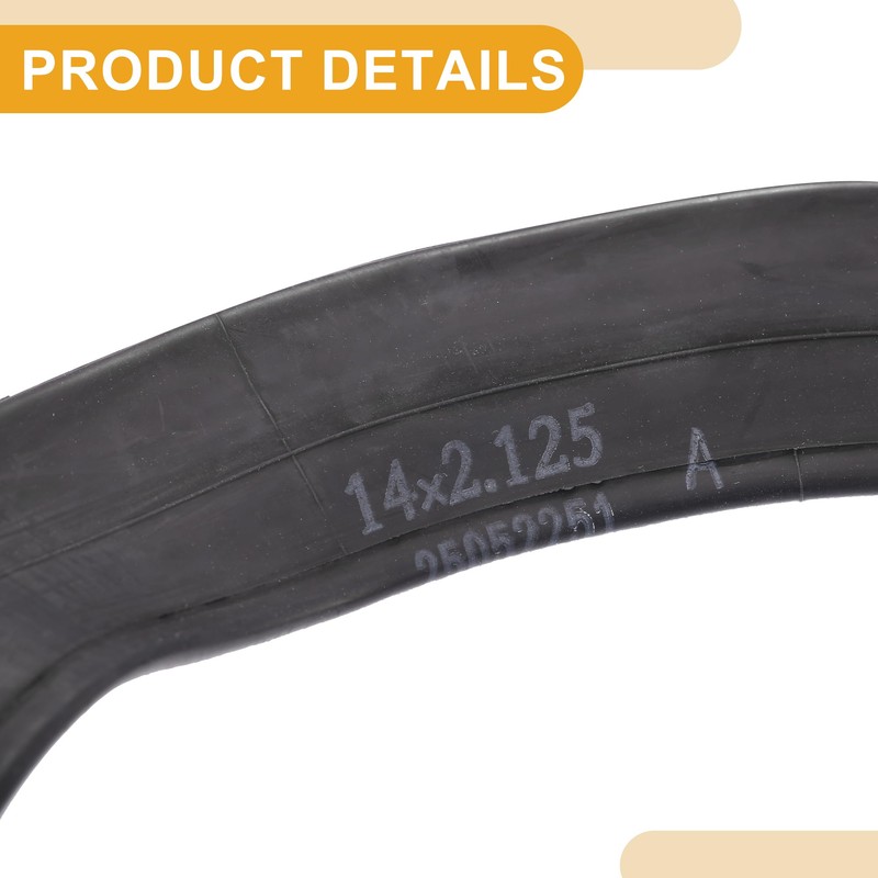 Partuto 3 Pcs 14"x2.125" Universal Bike Inner Tube - Rubber