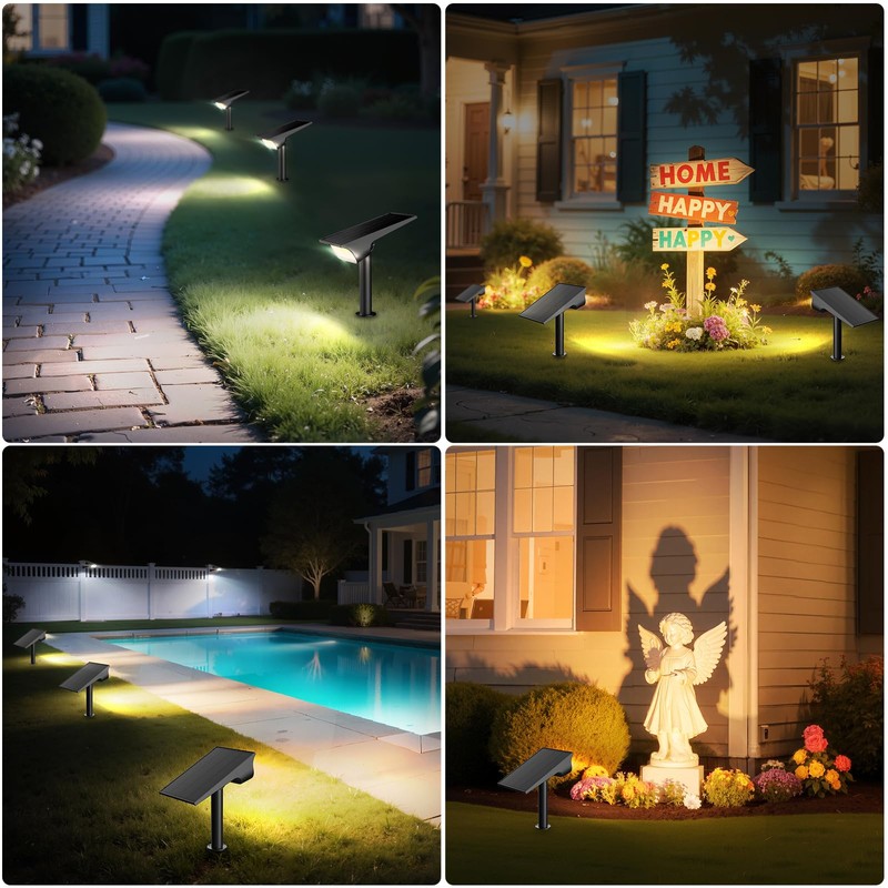 Lightonight Solar Light Outdoor Waterproof IP68, 56 LED 3 Color