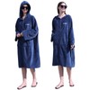 Hiturbo Surf Poncho Zipper Towel Hoodie: Oversized Hooded Wetsuit Changing