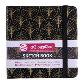 Talens Art Creation Art Deco Sketchbook, 12 x 12 cm, 140 g, 80 Sheets (9314154M), 6