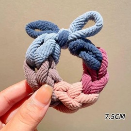 Pack of 8 Hold Ponytail Holders, Braided Hair Bobbles for Thick Hair, Rope, Hair Elastics, Hair Accessories.