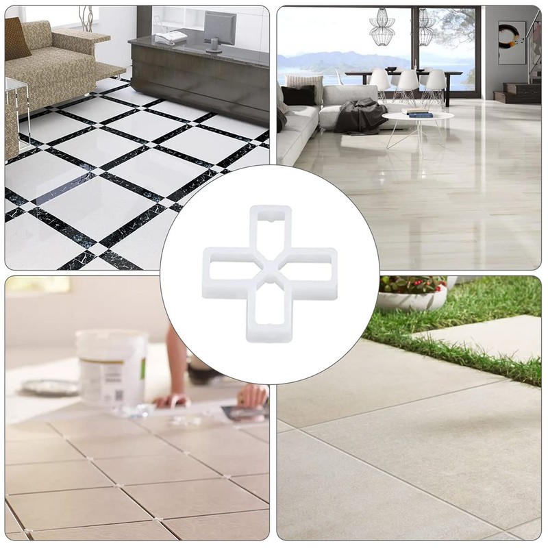 200pcs 10mm Tile Spacers, Brick Spacers is Cross Shaped Plastic,