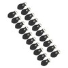20 Sets Leather D Rings for Purse Genuine Leather D