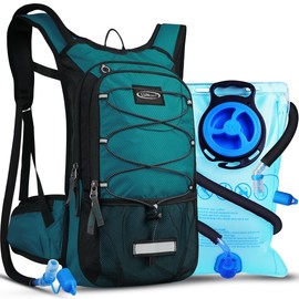Lunidry Insulated Hydration Pack Backpack with 3L BPA Free Leak-Proof Water Bladder, Keep Liquids Cool for Up to 5 Hours, Daypack for Hiking, Running, Cycling, Hunting, Climbing