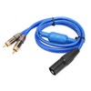 XLR Male to Dual RCA Sound Cable 3.3ft Stereo XLR