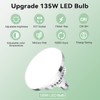 2Pack 135W Photography Light Bulb Dimmable Tricolor LED Bulbs 2700-6400K