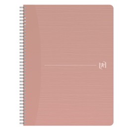 Oxford Spiral Notebook A4 Squared 180 Pages My Rec'Up Recycled Cardboard Cups Pink