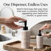 8 Inch Hand Soap Dispenser Bathroom - Modern Farmhouse Decor,