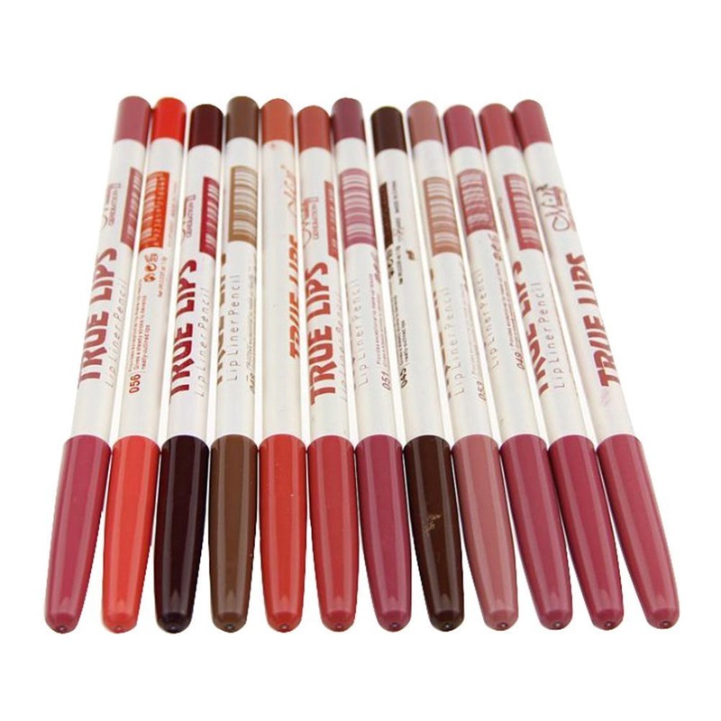 12 Colours Lip Liner Set Waterproof Lipstick Lip Liner Pencil