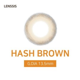 LENSSIS Hash Plus Brown (For 1 Month) 1ea, Size#$%Power:13.5mm-0.00