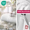 DecoHomeTextil Hand Towel Set of 6 Guest Towels in White,