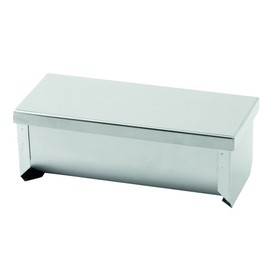 Weis Terrinenform, Edelstahl, Silber, 7.7 x 29 x 7 cm