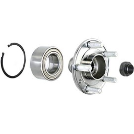Rear Wheel Hub and Bearing Repair Kit - with Retaining Ring and Axle Nut - Compatible with 2008-2015 Land Rover LR2